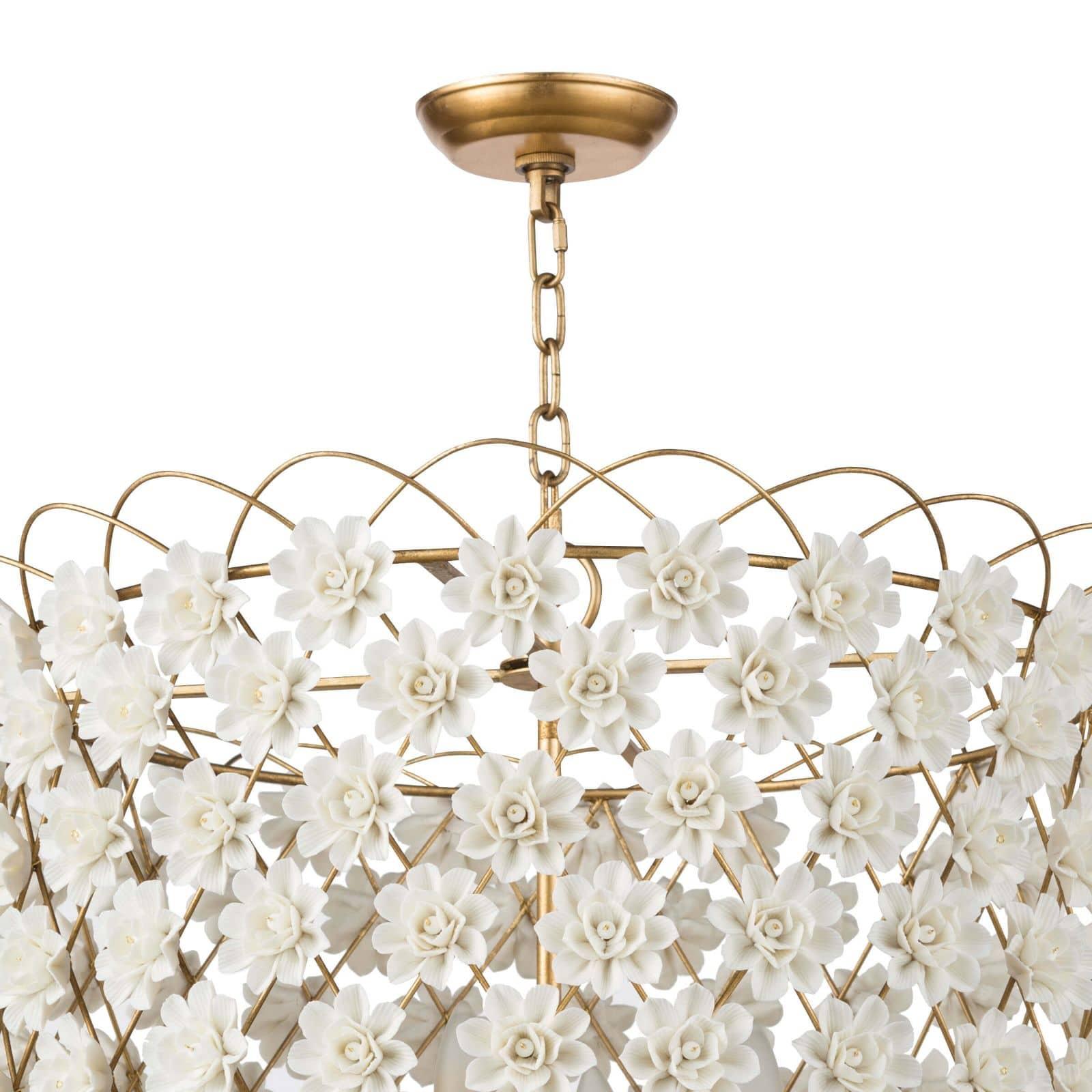 Alice Porcelain Flower Chandelier | Regina Andrew Detroit
